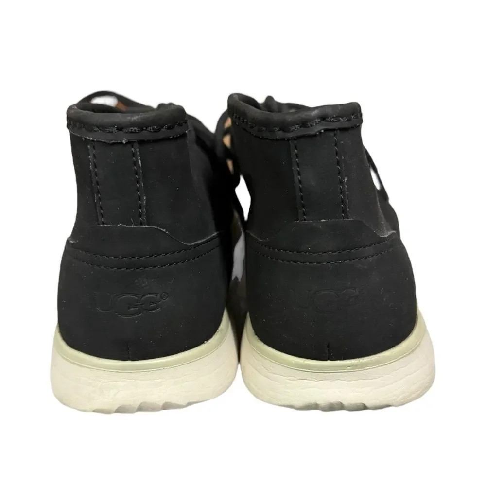 Ugg Men's Hendrickson Black Leather Chukka Boots 10